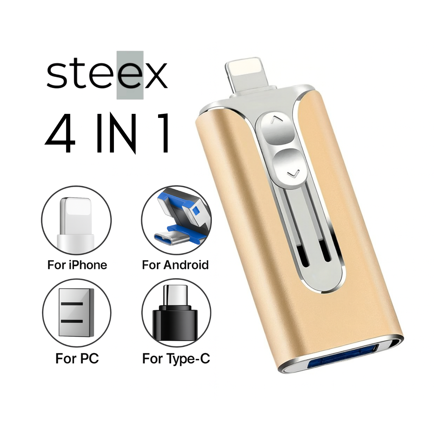 Steex™  4-in-1 Flash Drive